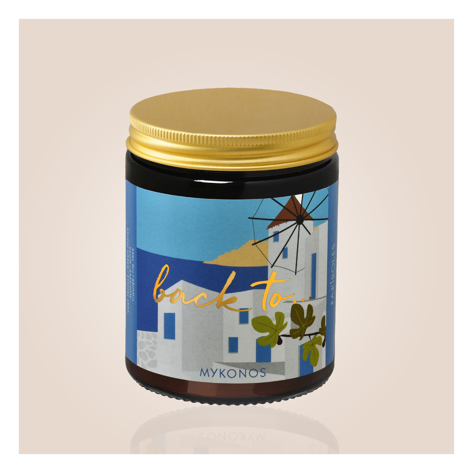 Bougie back to..... mykonos 140g