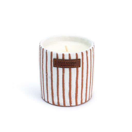 Bougie zébré blanc terra S - kamoun