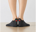 Chaussettes grises Languette Cerise - taille unique