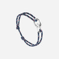 Bracelet Union plaqué argent 16 mm - Bleu marine moucheté blanc rouge bleu ciel