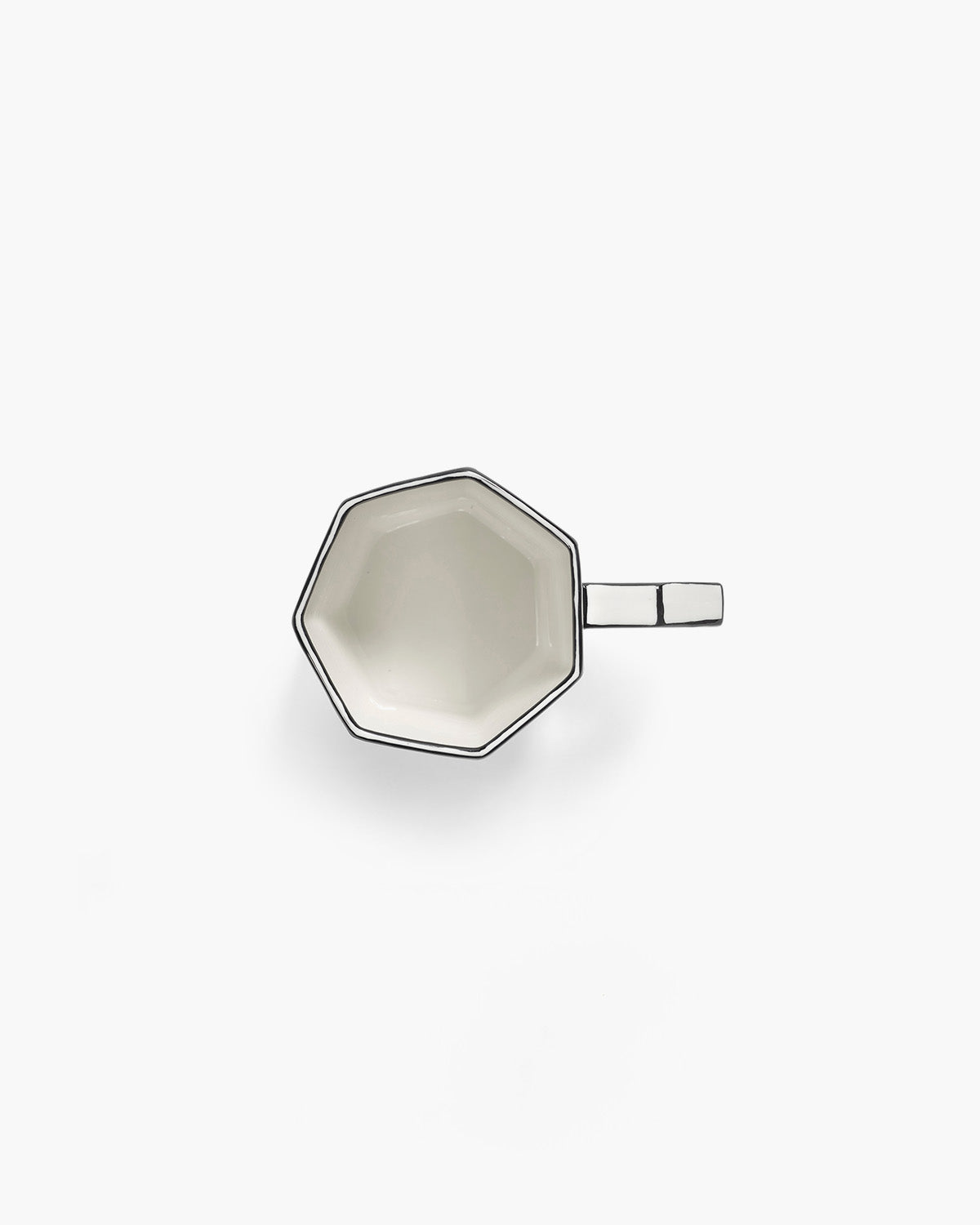 Tasse à thé blanc - noir carte blanche - 3