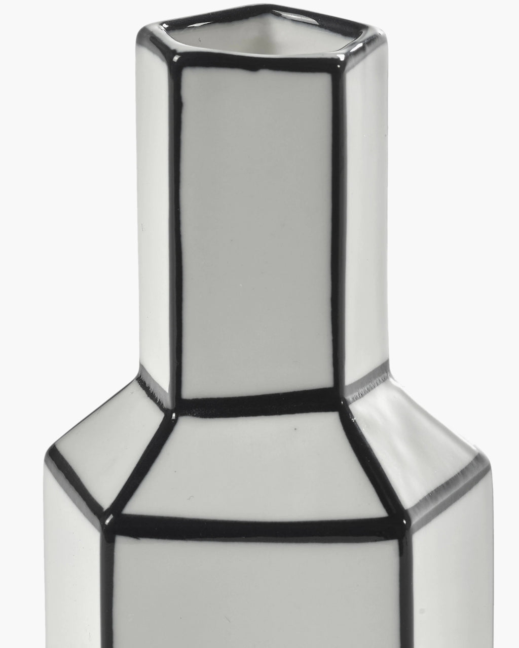 Vase M White/Black Carte Blanche