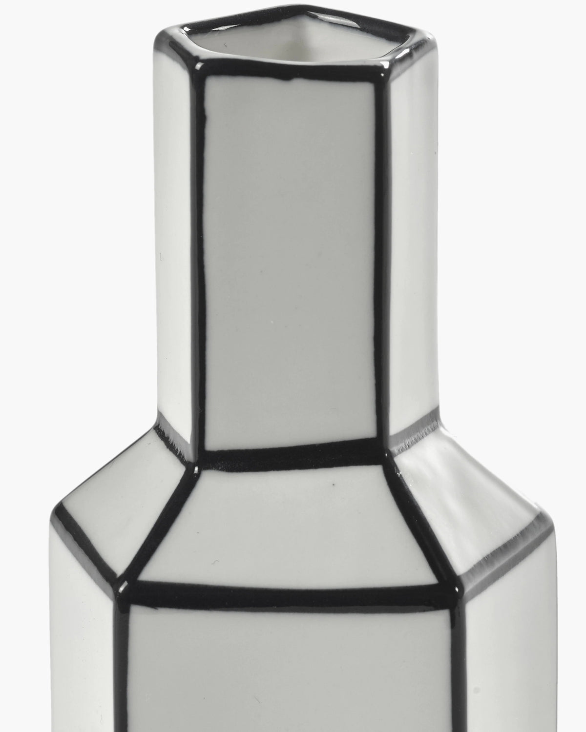Vase M White/Black Carte Blanche