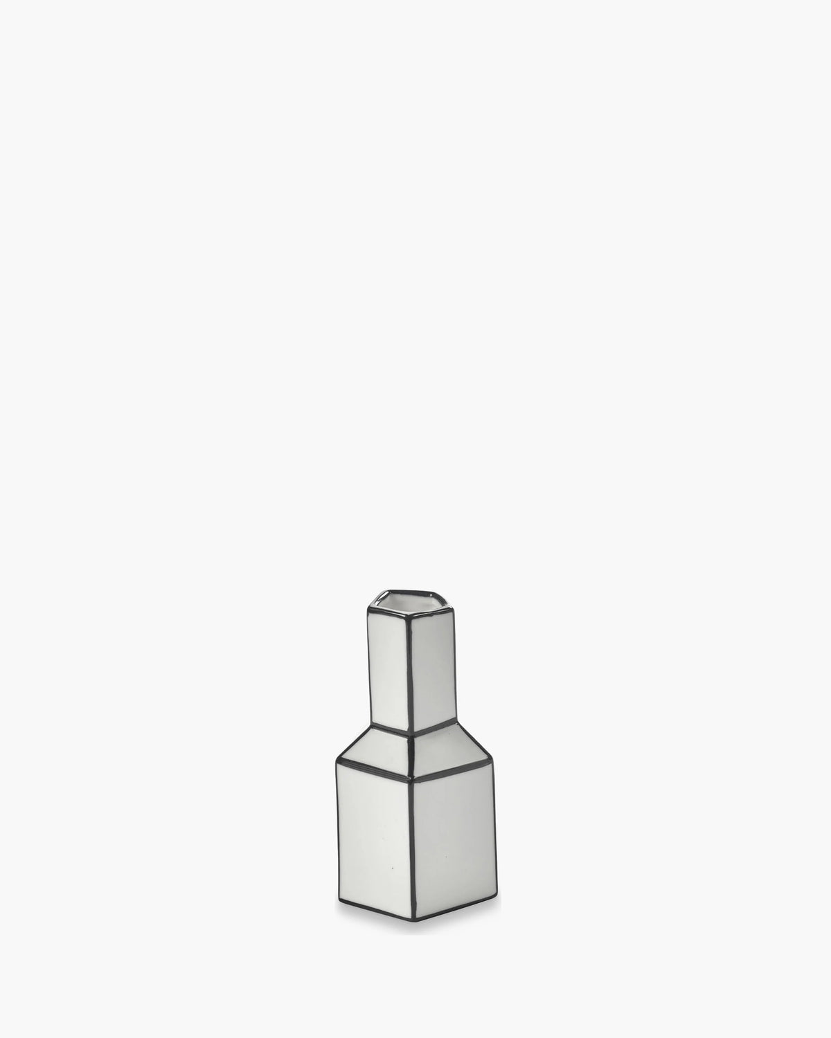 Vase M White/Black Carte Blanche