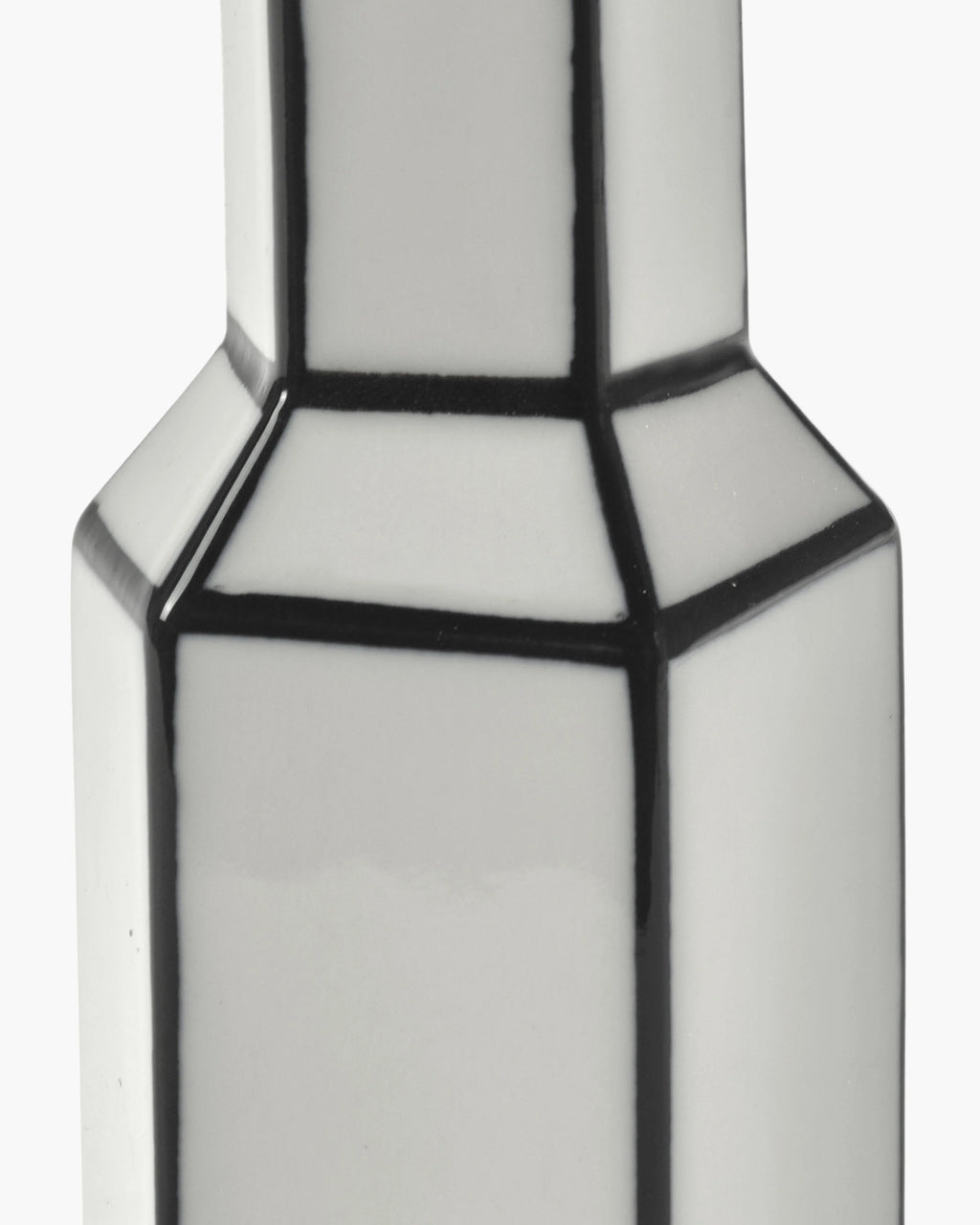 Vase L White/Black Carte Blanche