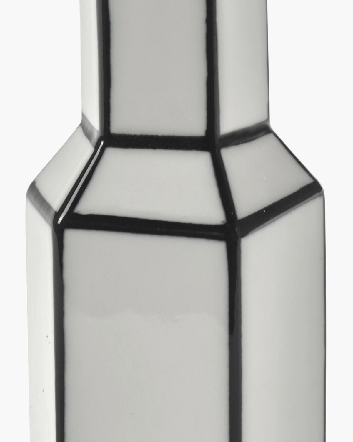 Vase L White/Black Carte Blanche