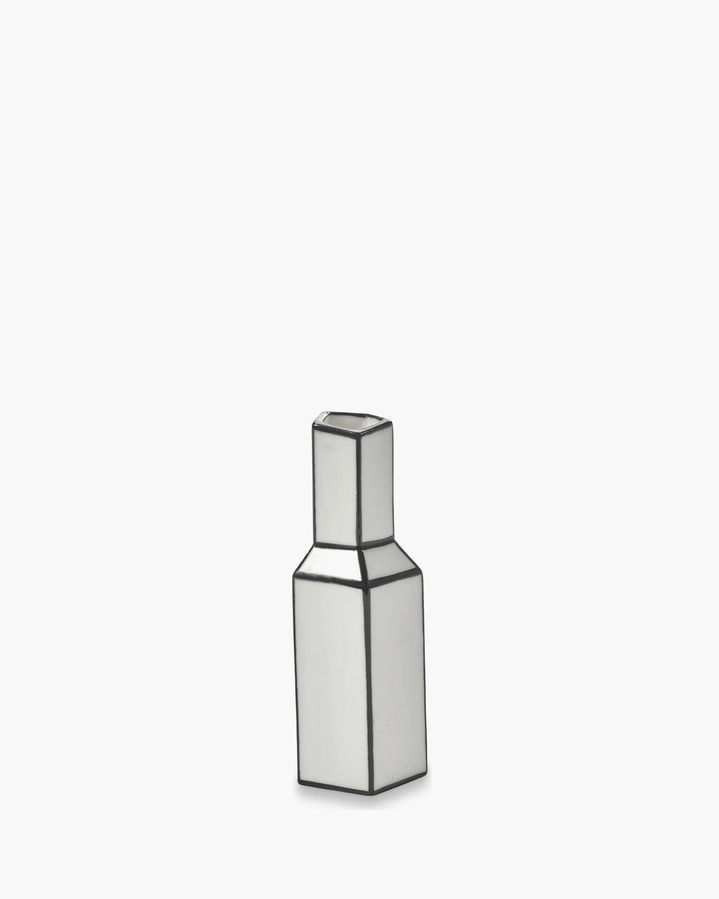 Vase L White/Black Carte Blanche