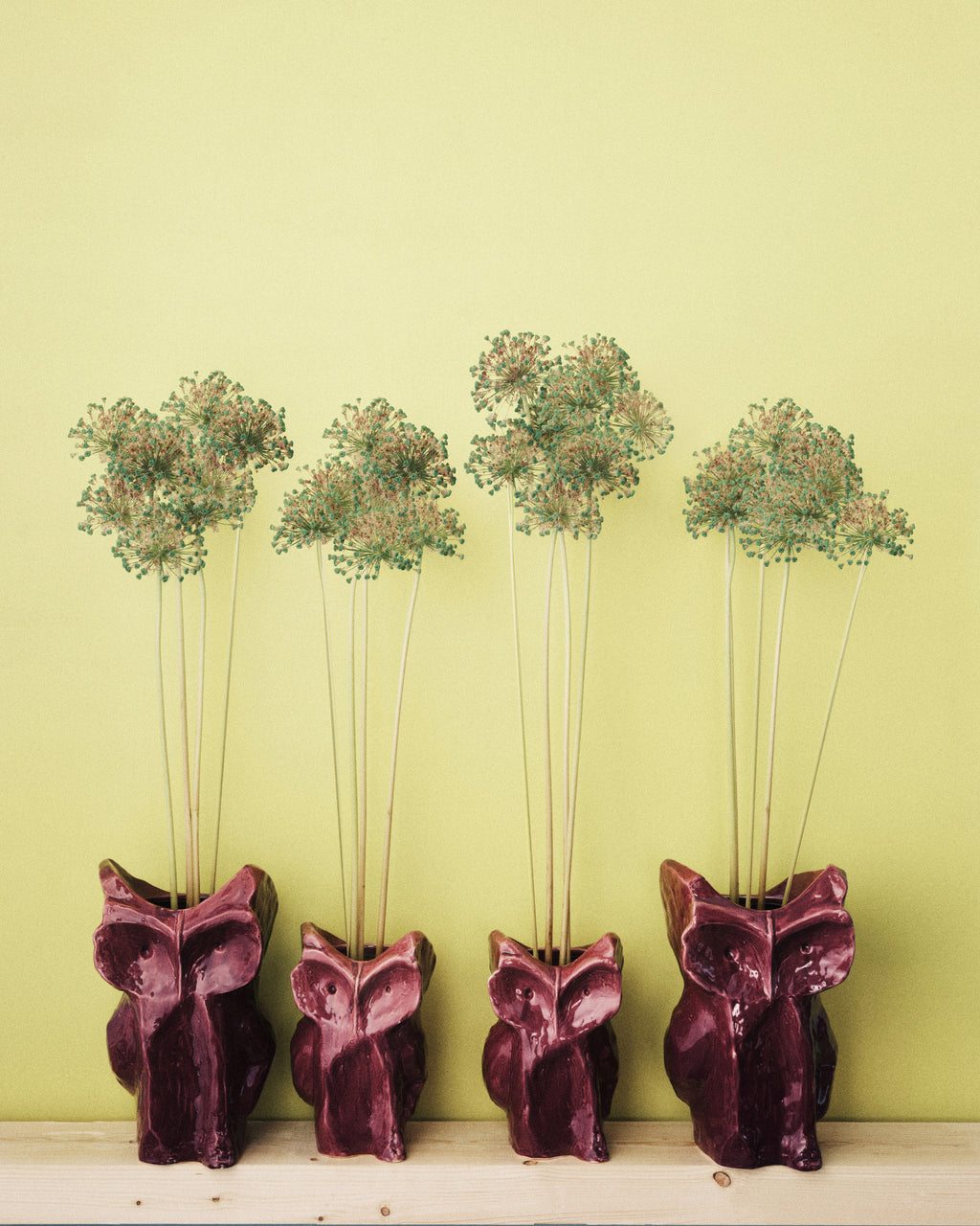 Vase hibou s aubergine after midnight - 2