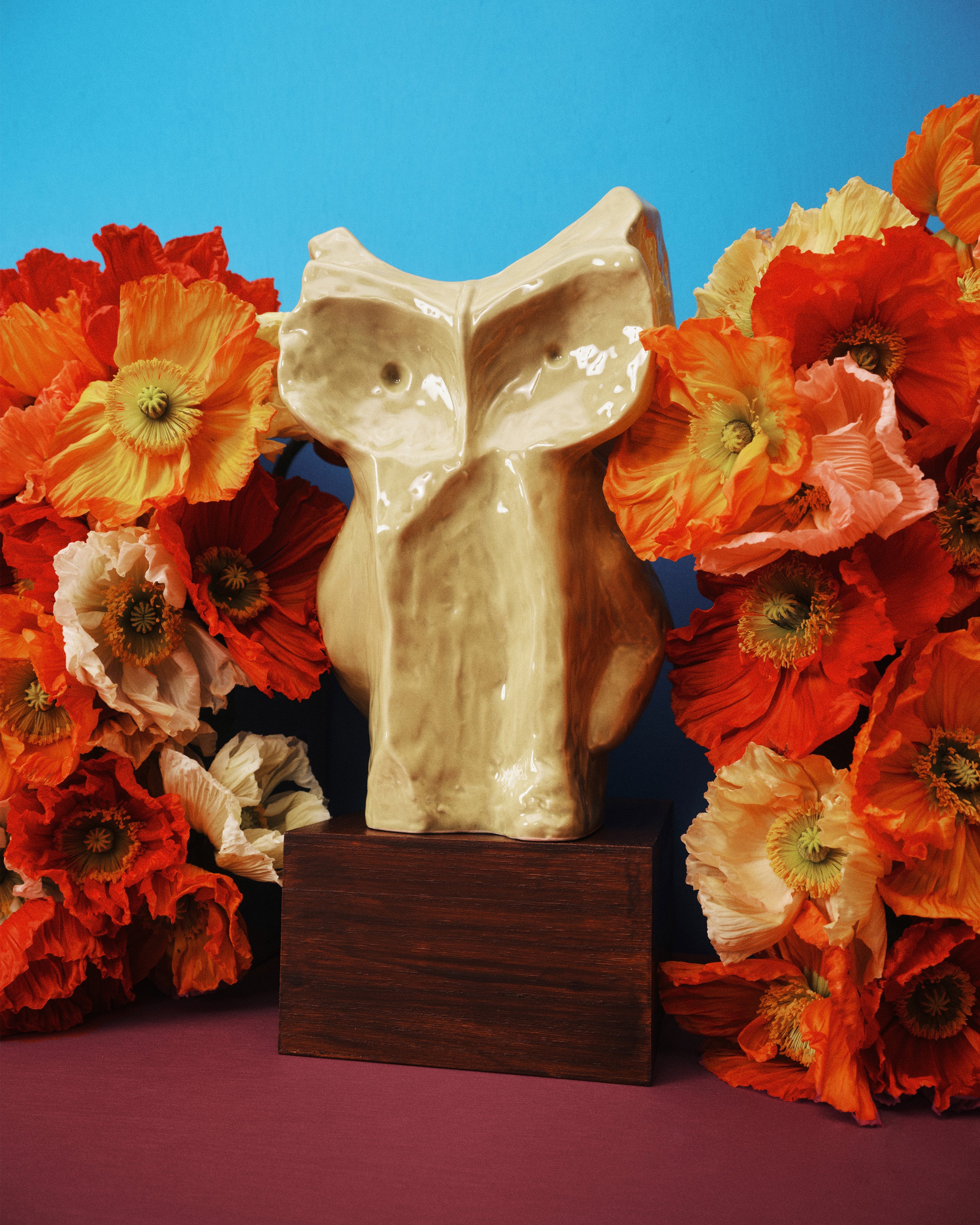 Vase hibou l jaune after midnight - 3