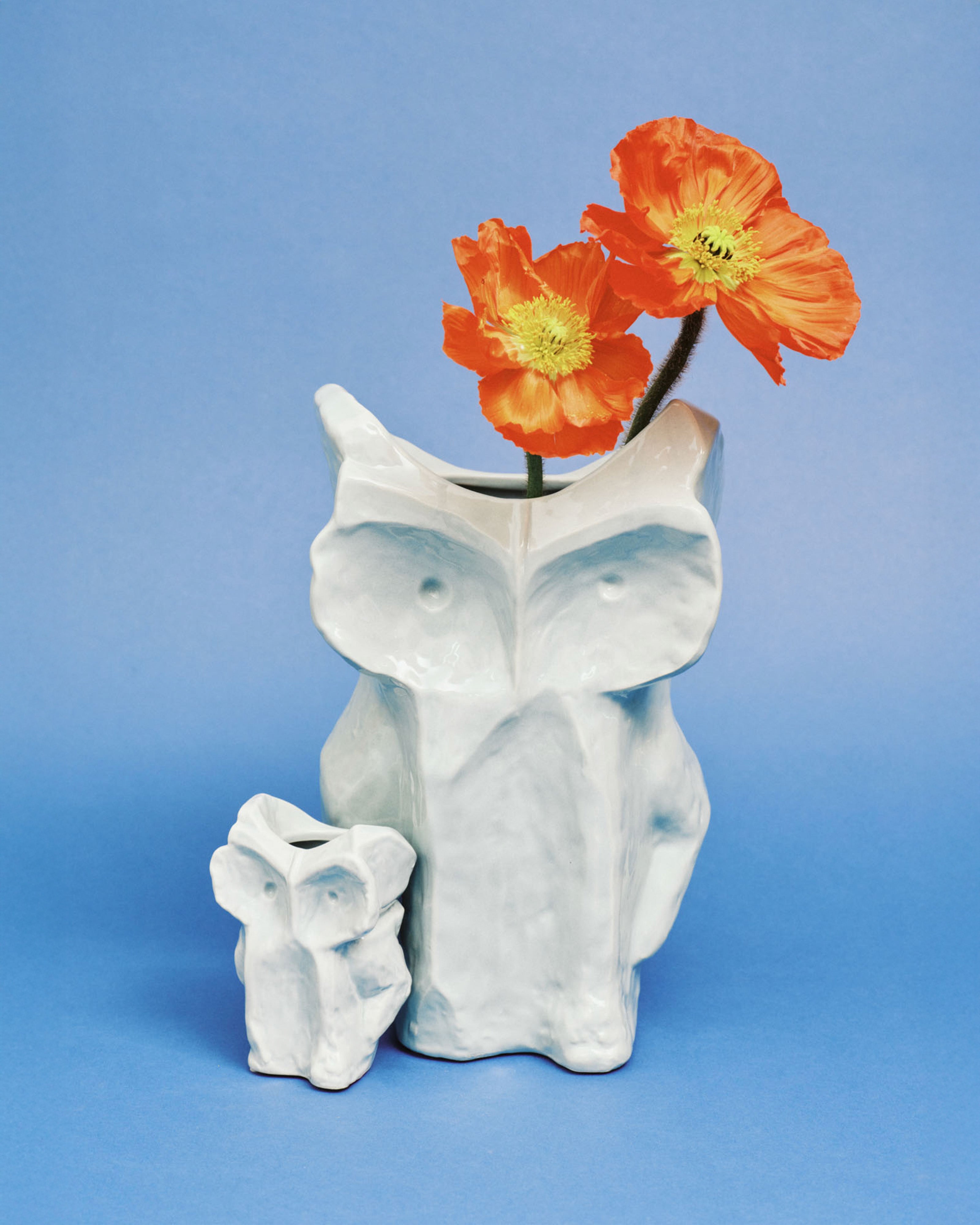 Vase hibou xs bleu ciel after midnight - 2
