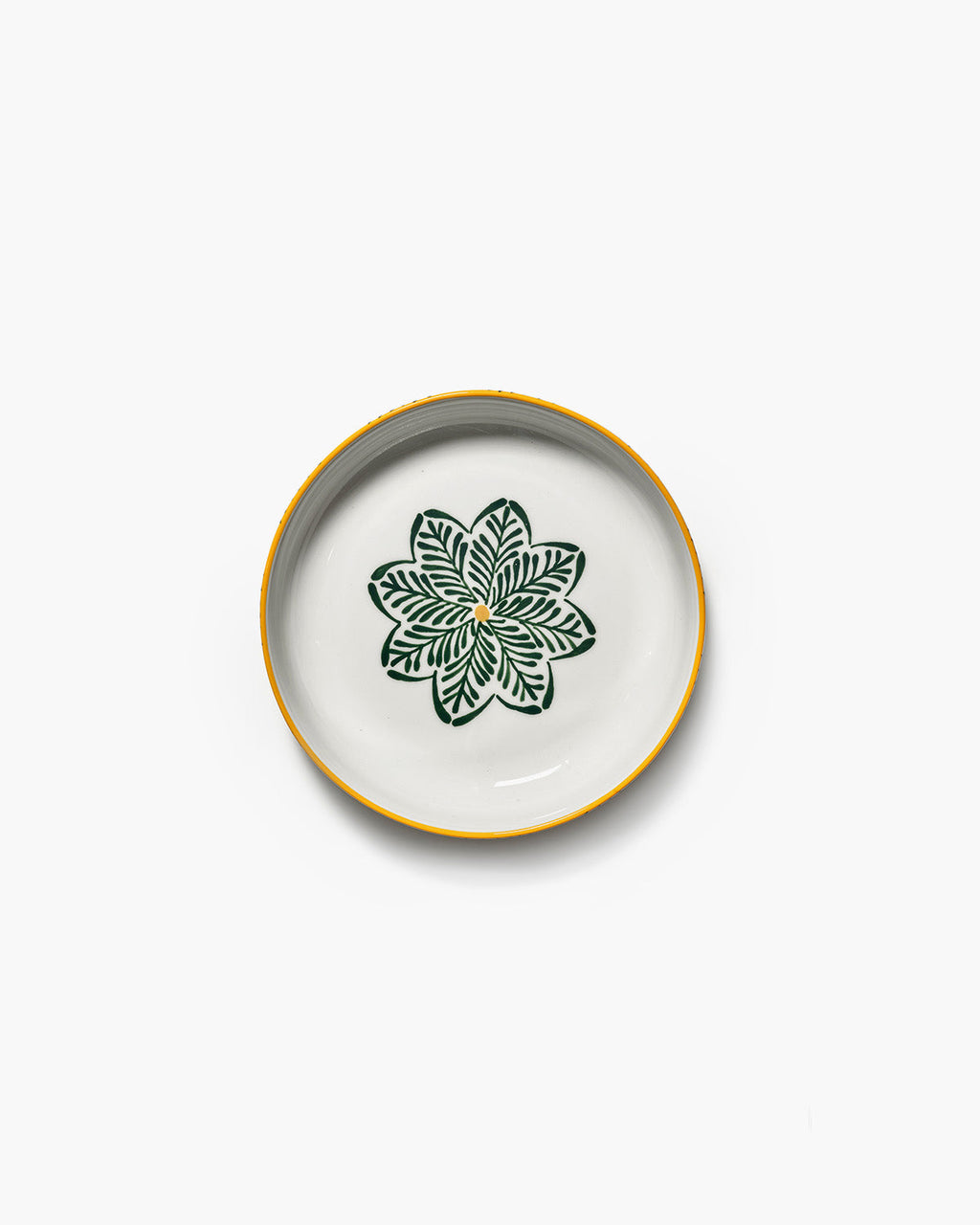 Assiette à pâtes jaune - vert bazaar - 5