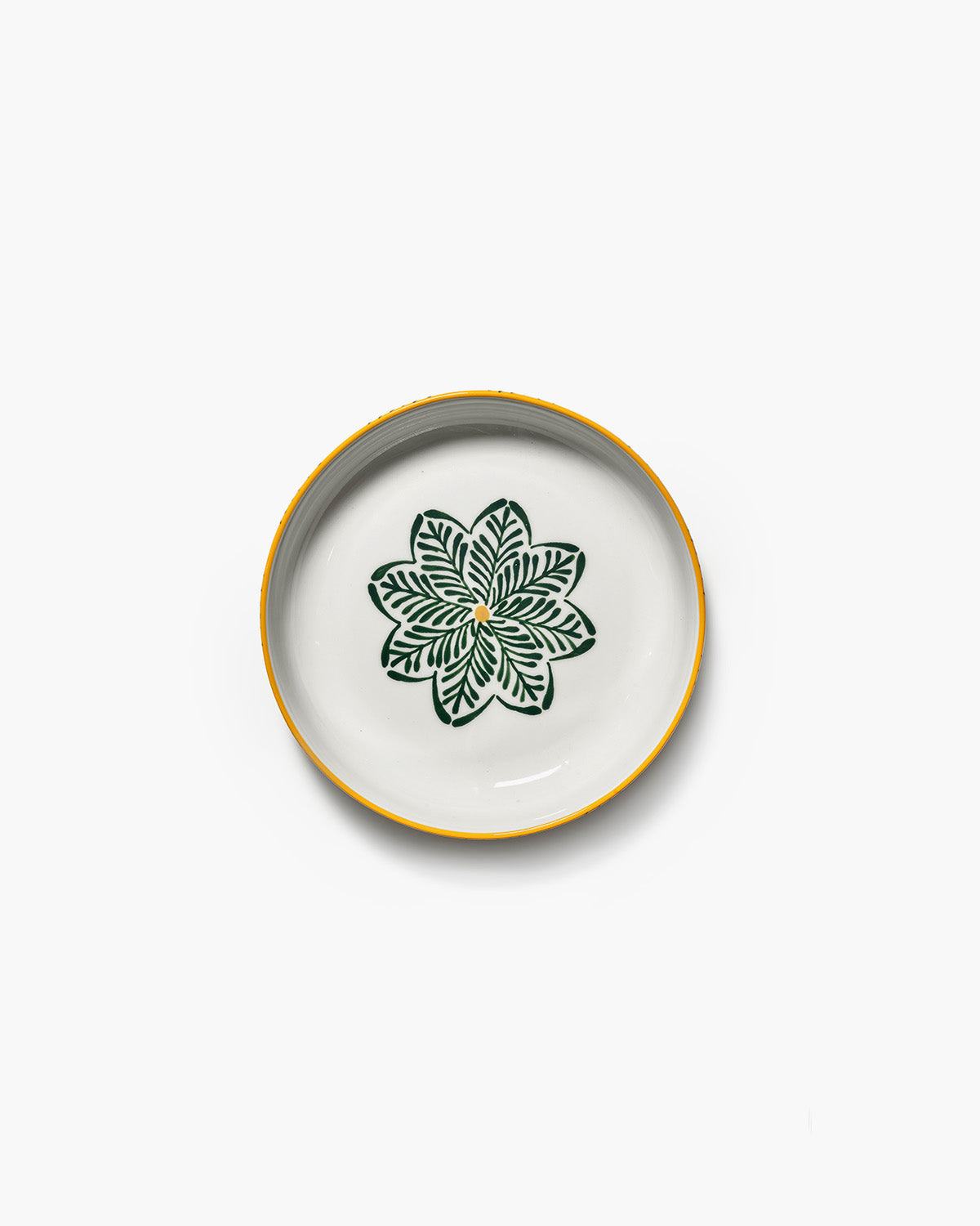 Assiette à pâtes jaune - vert bazaar - 5