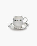 Tasse & soucoupe vert violet - Charly