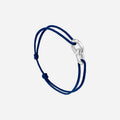 Bracelet Union plaqué argent 16 mm - Marine