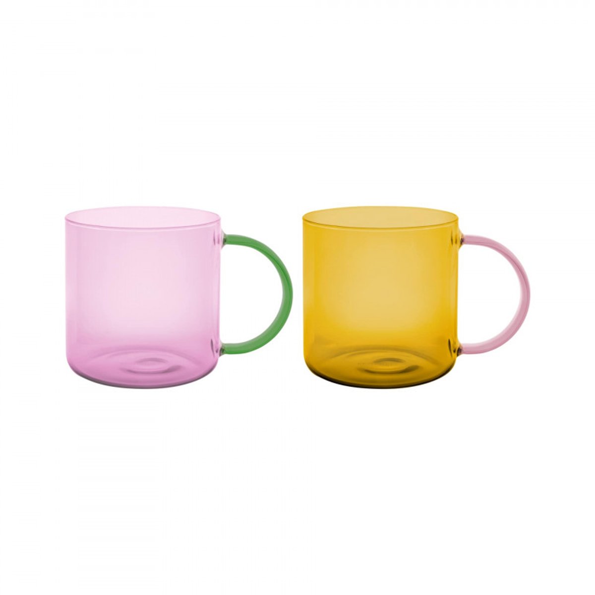 Fred jaune - Mug en verre borosilicate