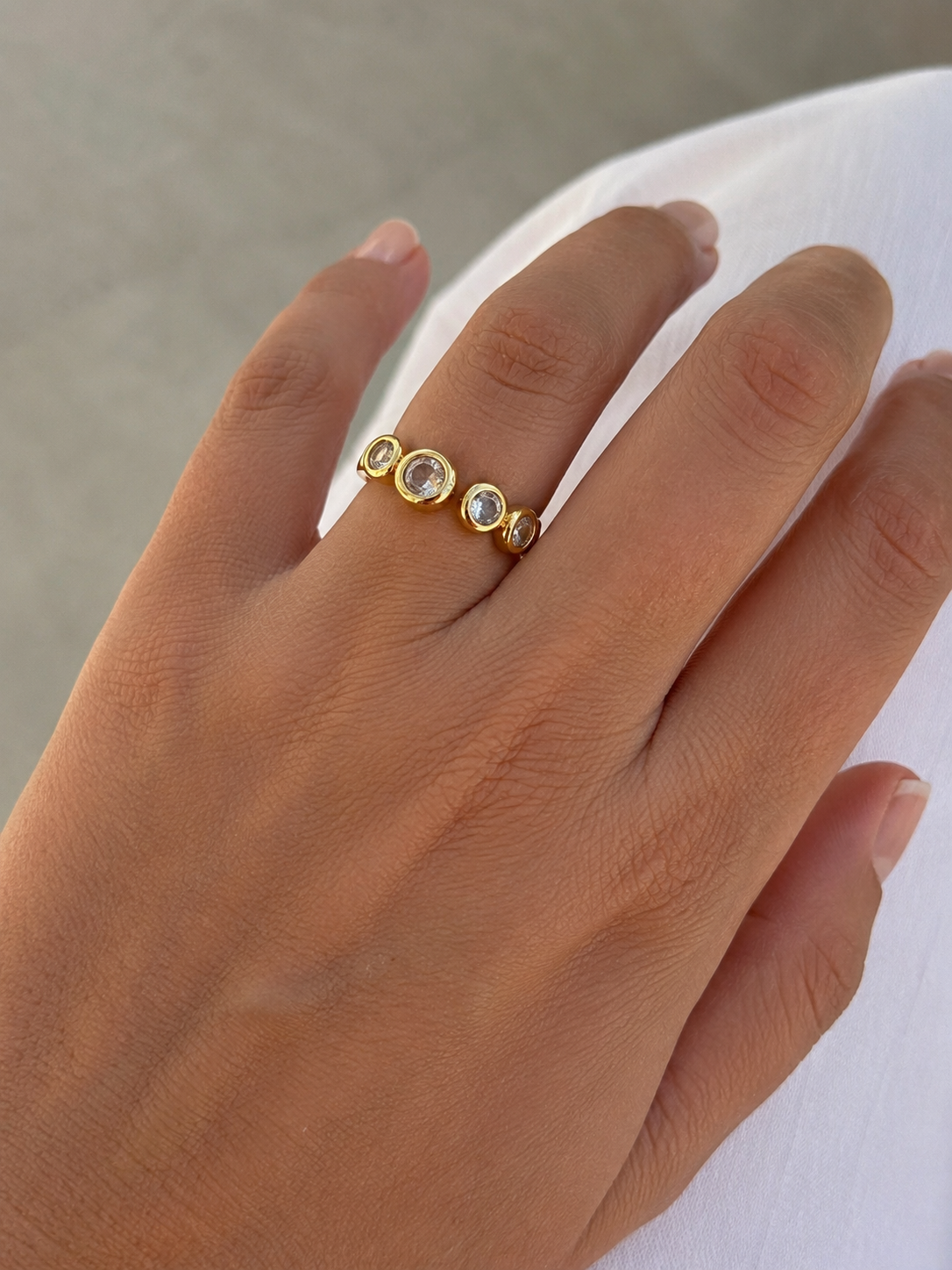 Bague 5 diams