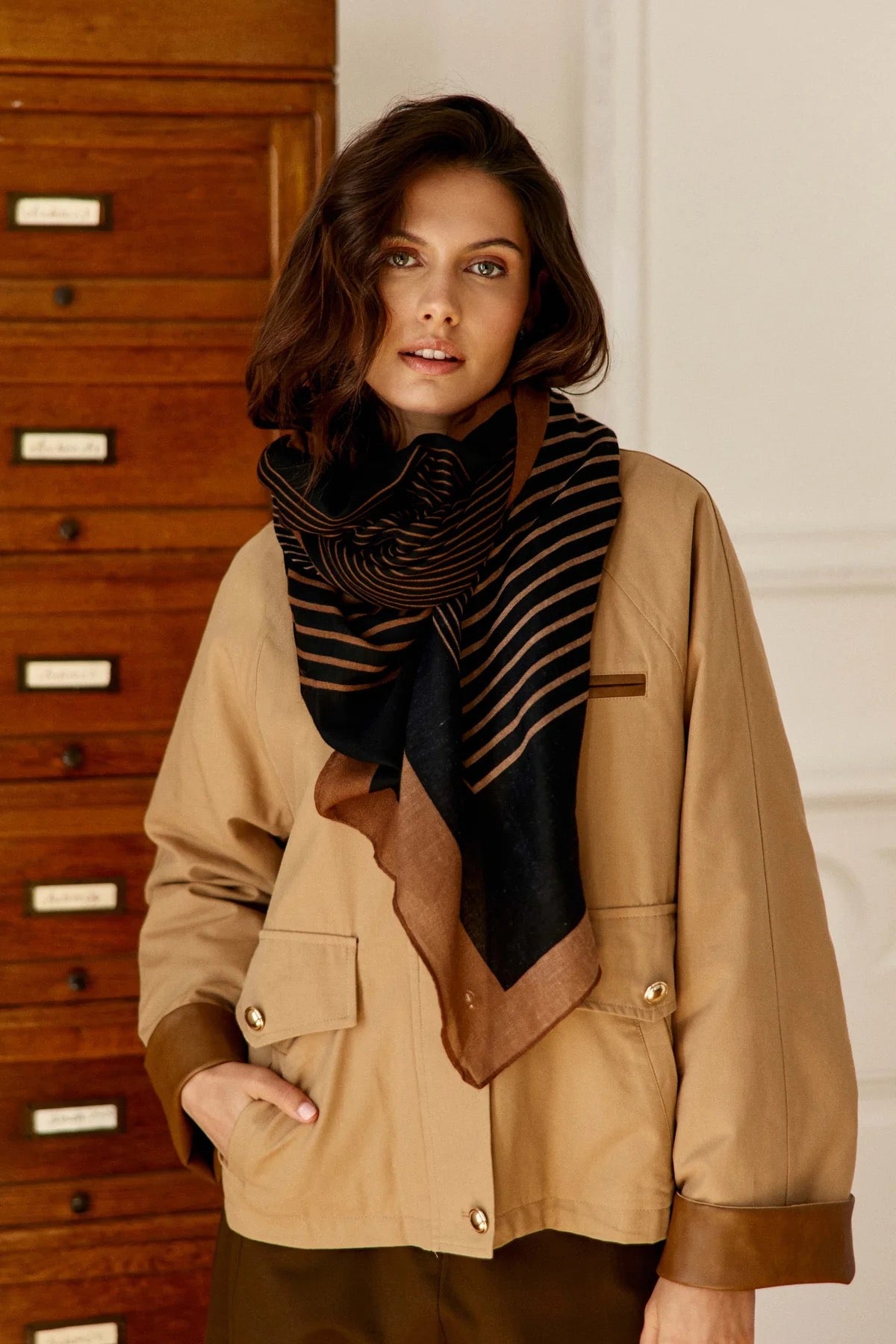 Foulard Alba - Marron