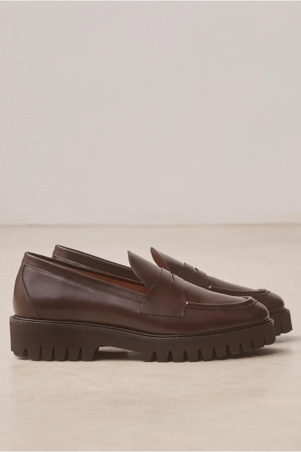 Mocassins numero 181 - Cuir Glacé Ebène