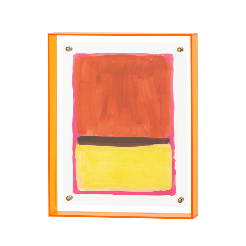 Cadre photo couleur flame