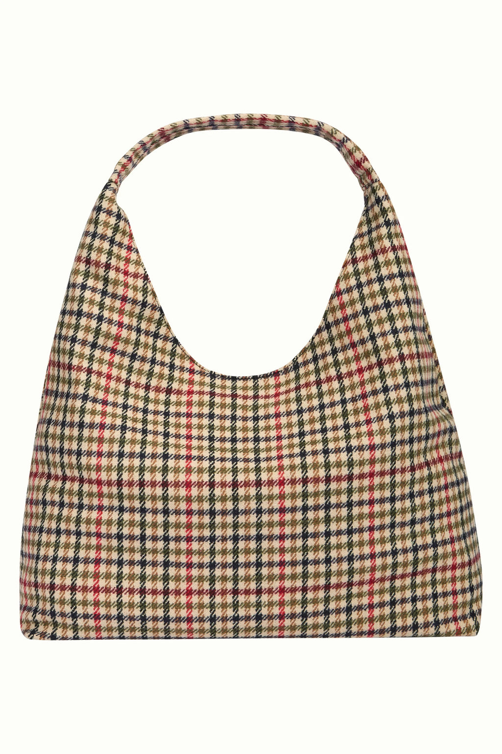 Glace Tote Bag Basso Check - marzipan