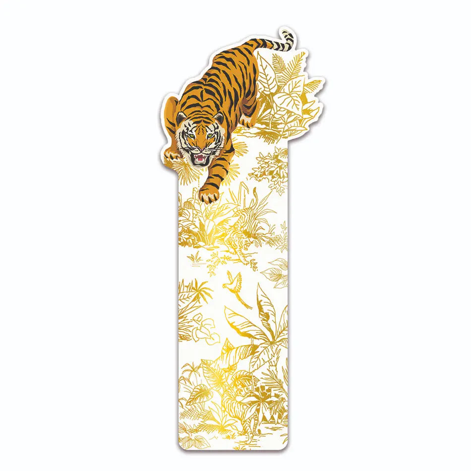 Marque page - tigre dore