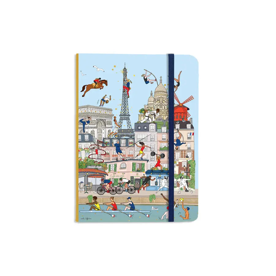 Carnet a6 elastique - paris sport