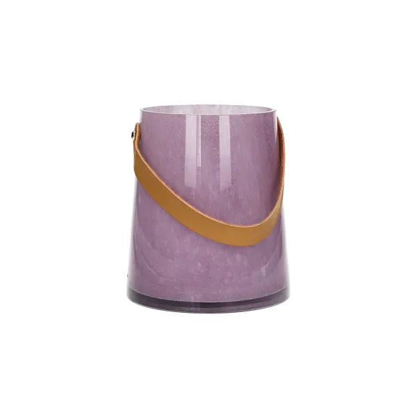 PAULA M - Lanterne verre - cuir