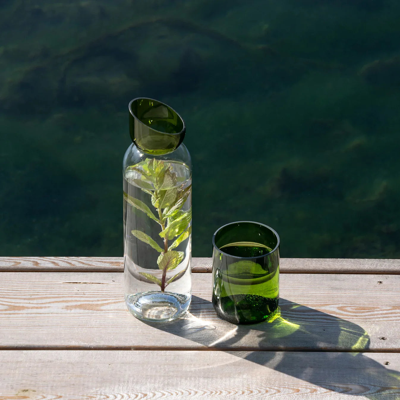 Carafe - vert/blanc - 2