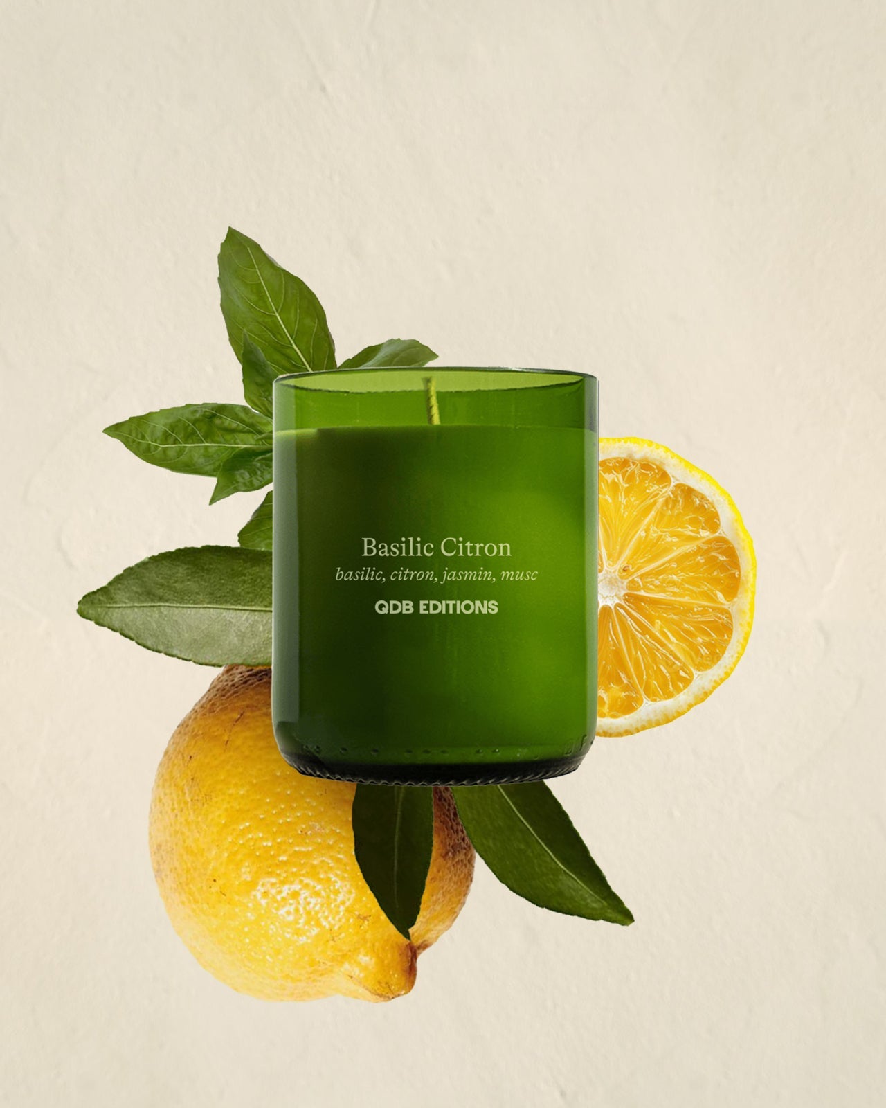 Bougie parfumée basilic citron - 3