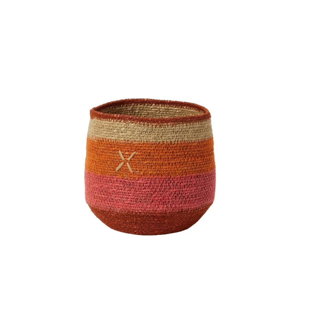Panier - croix orange 17cm
