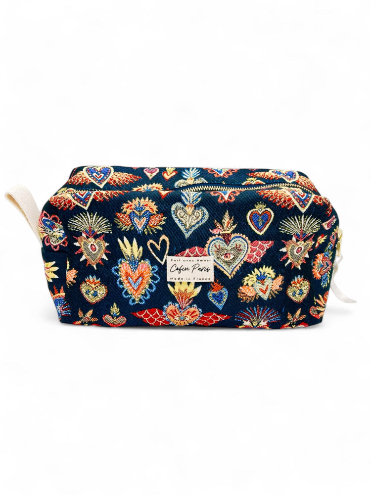 Trousse l coeur bleu