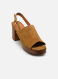 Plateformes n446 suede ecorce