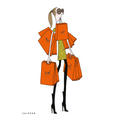 Soledad - Sac orange 30x40