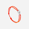 Bracelet Union plaqué argent 16 mm - Orange