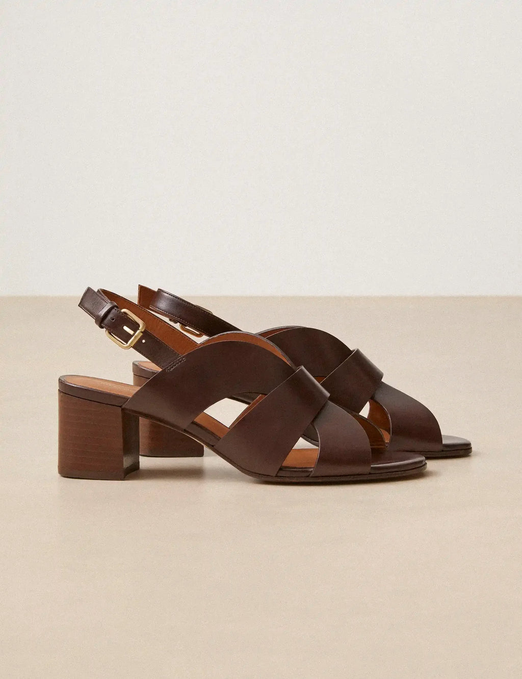 Sandales N°551 - cuir ebene