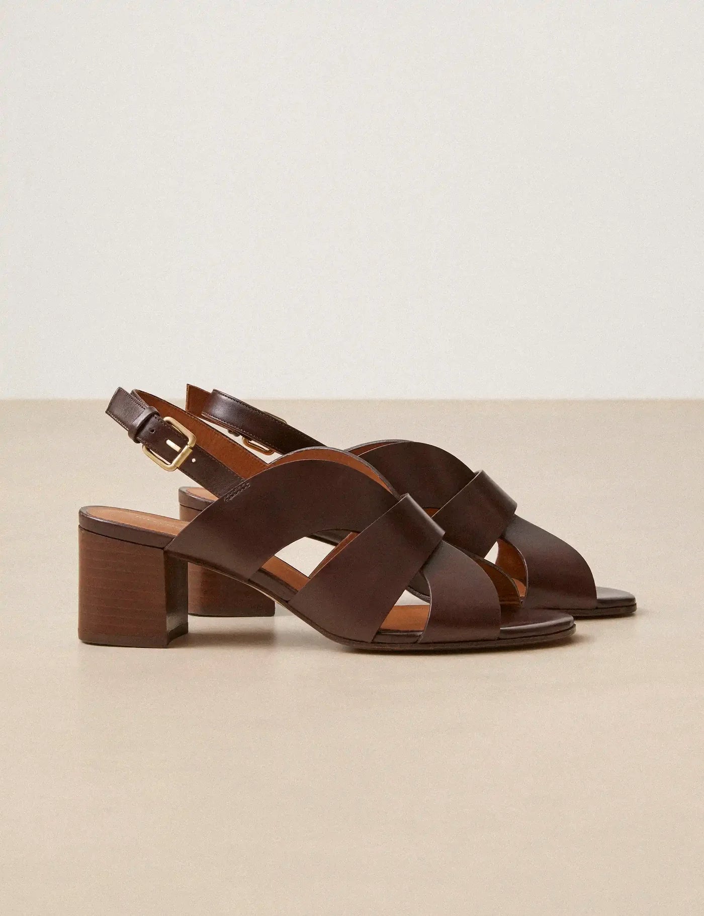Sandales N°551 - cuir ebene