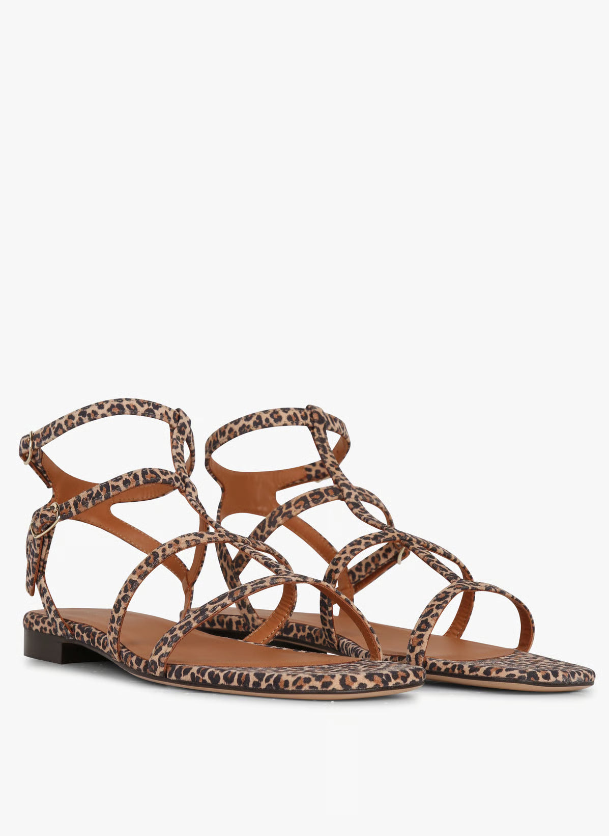 Sandales N°210 - cuire imprimé leopard