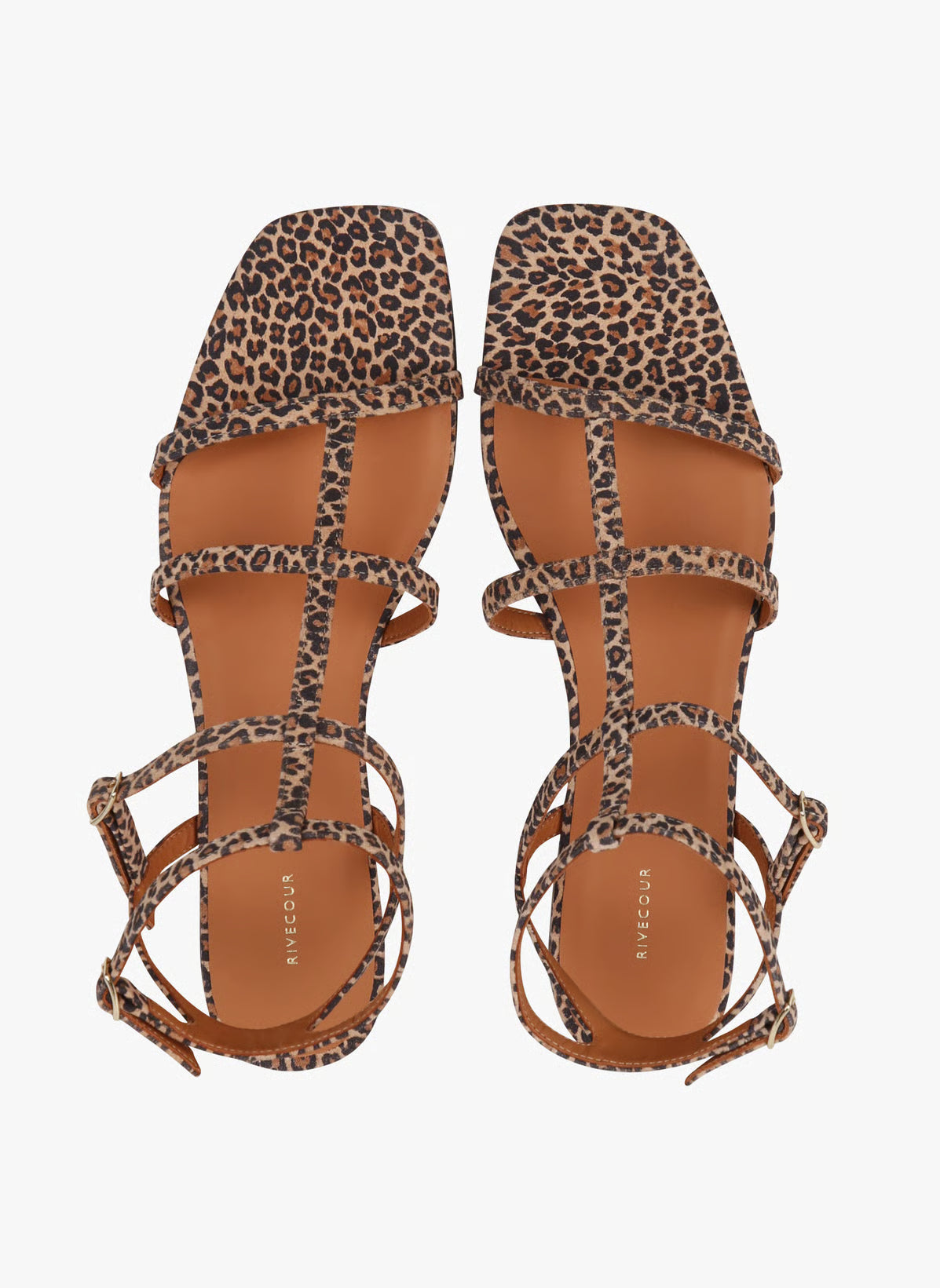 Sandales N°210 - cuire imprimé leopard