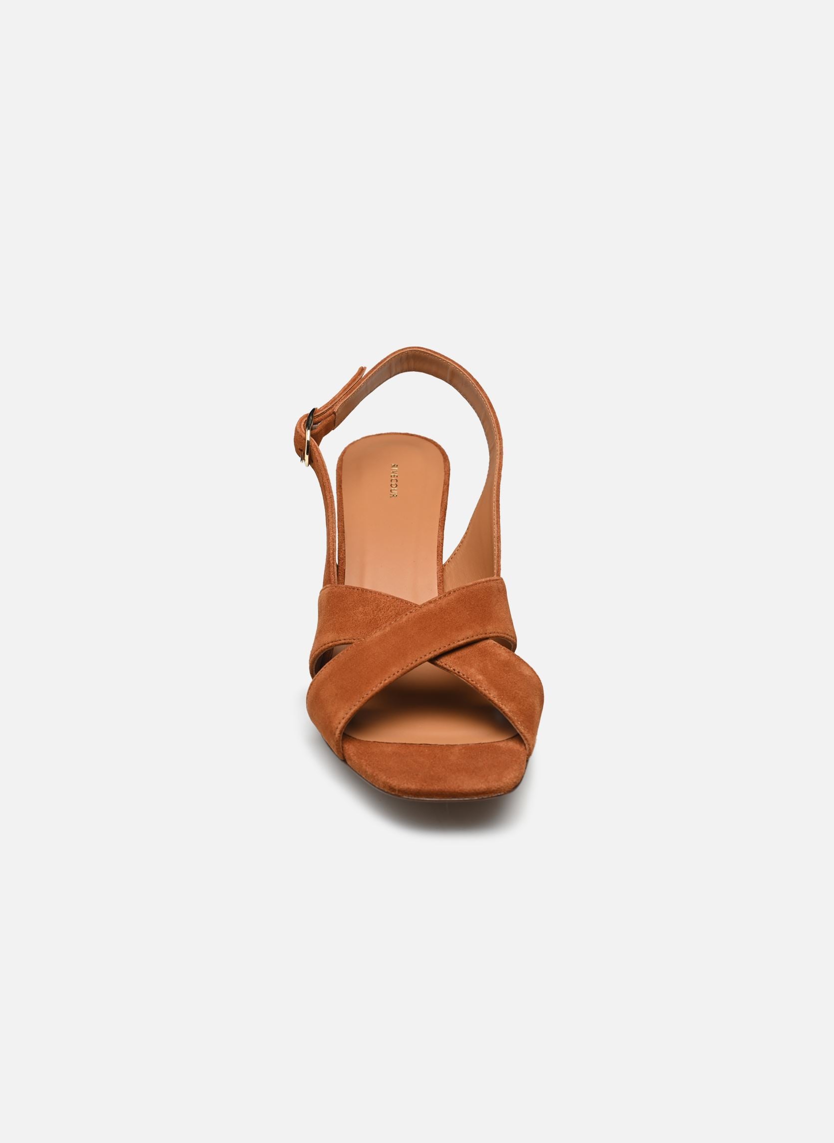 Sandales N°652 suede cognac