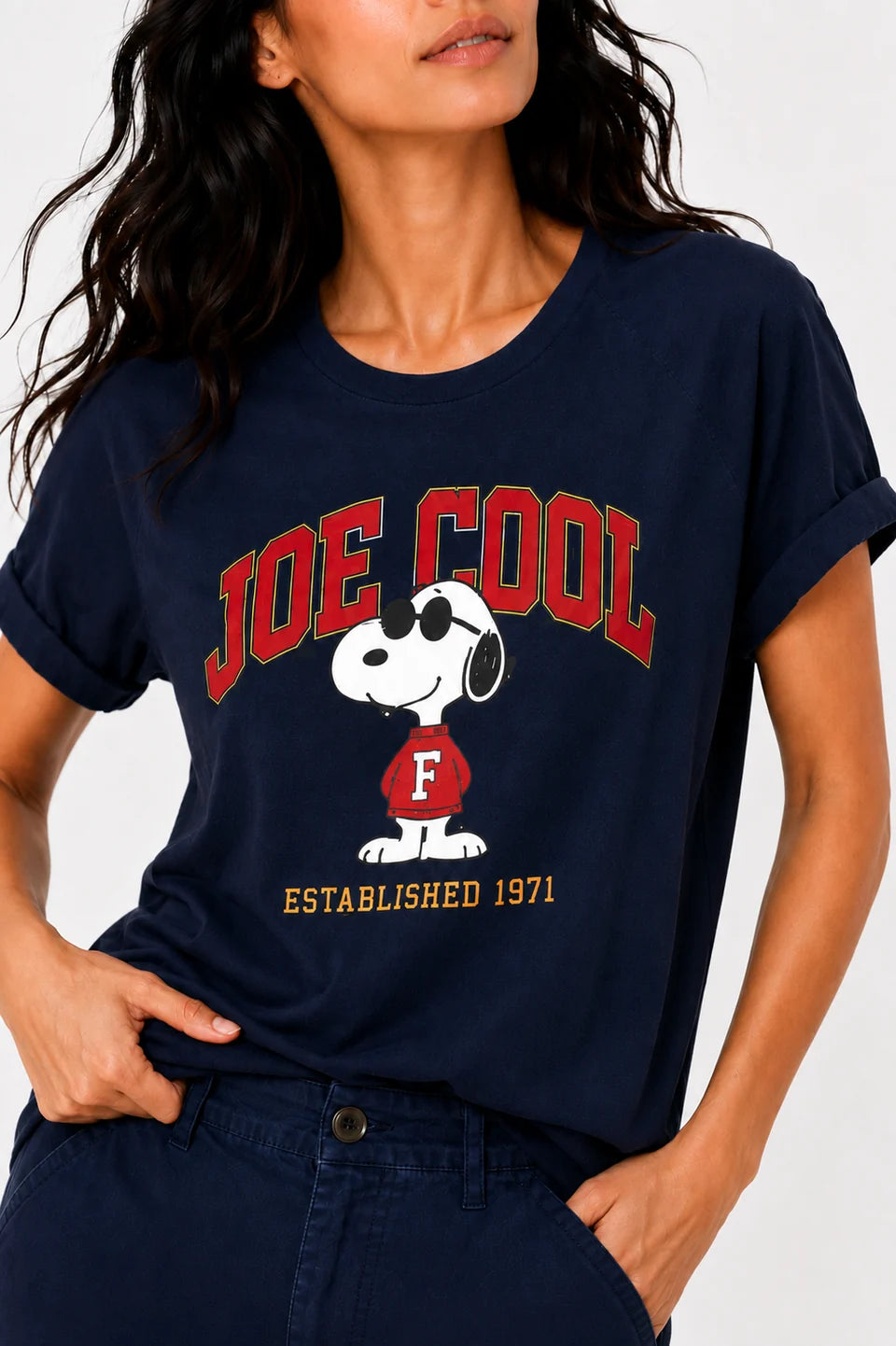 Tee-shirt Snoopy Joe Cool - Marine