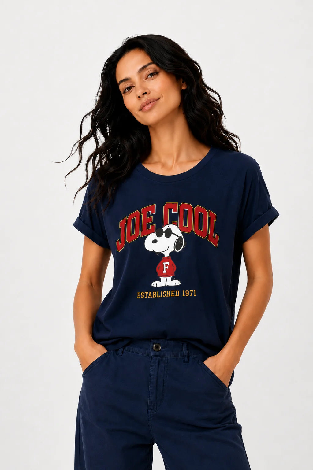 Tee-shirt Snoopy Joe Cool - Marine