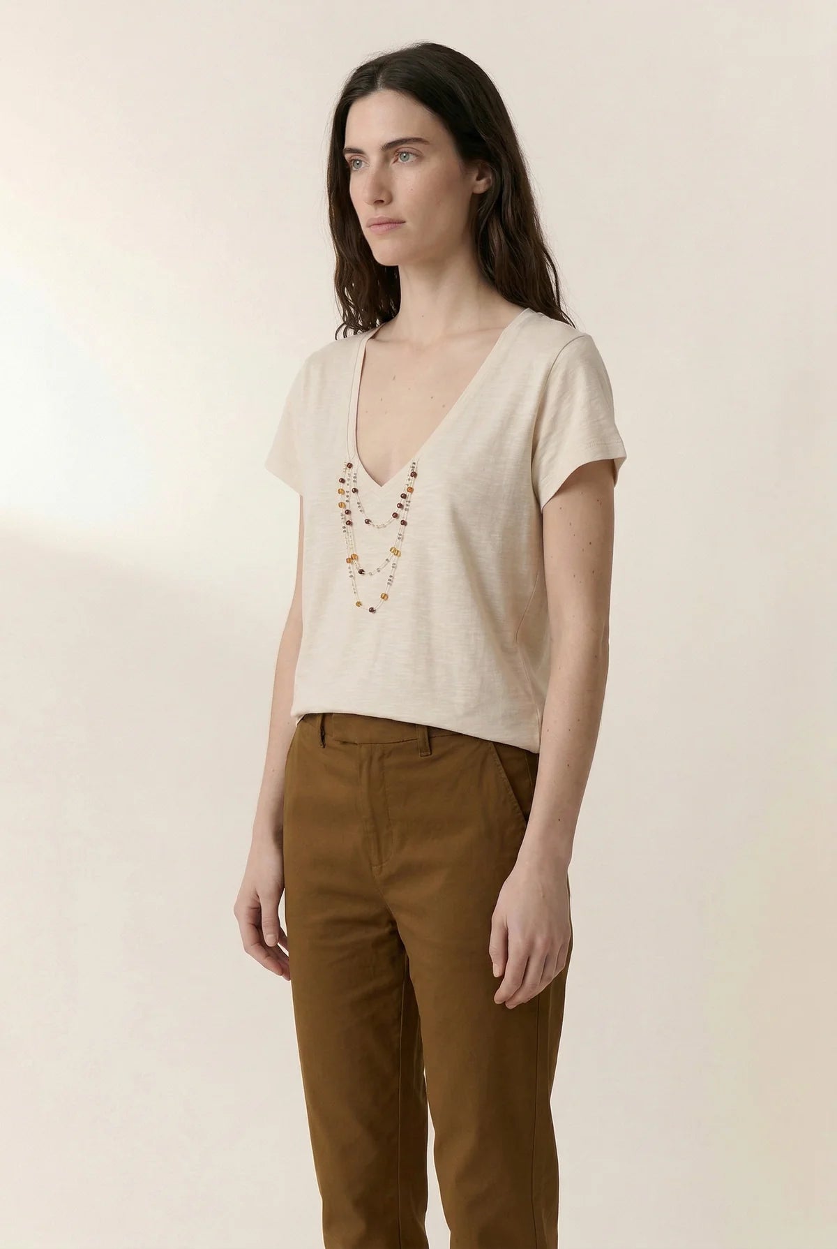T-shirt Tonton jc03 chalk amber