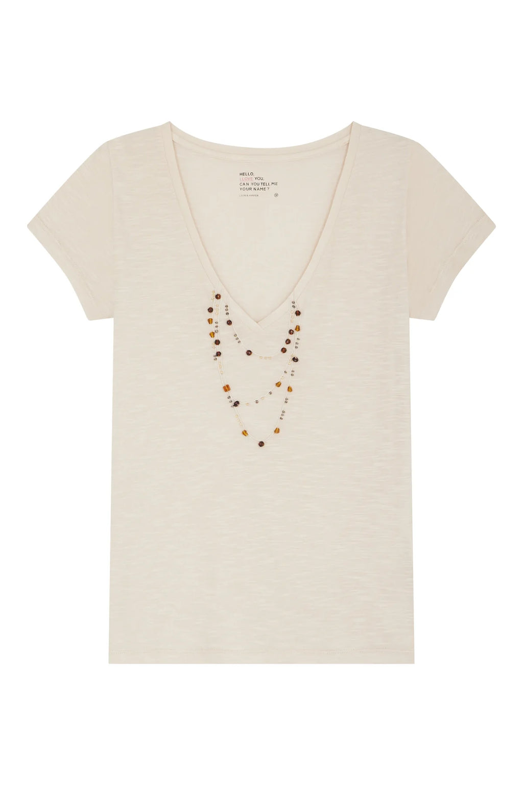 T-shirt Tonton jc03 chalk amber