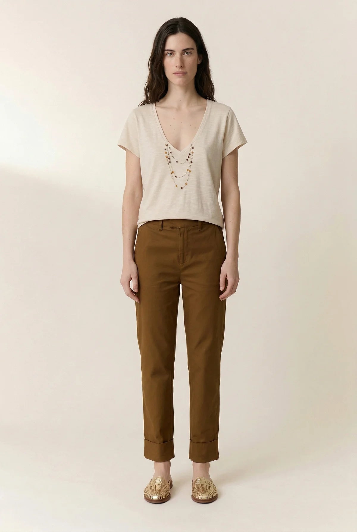 T-shirt Tonton jc03 chalk amber