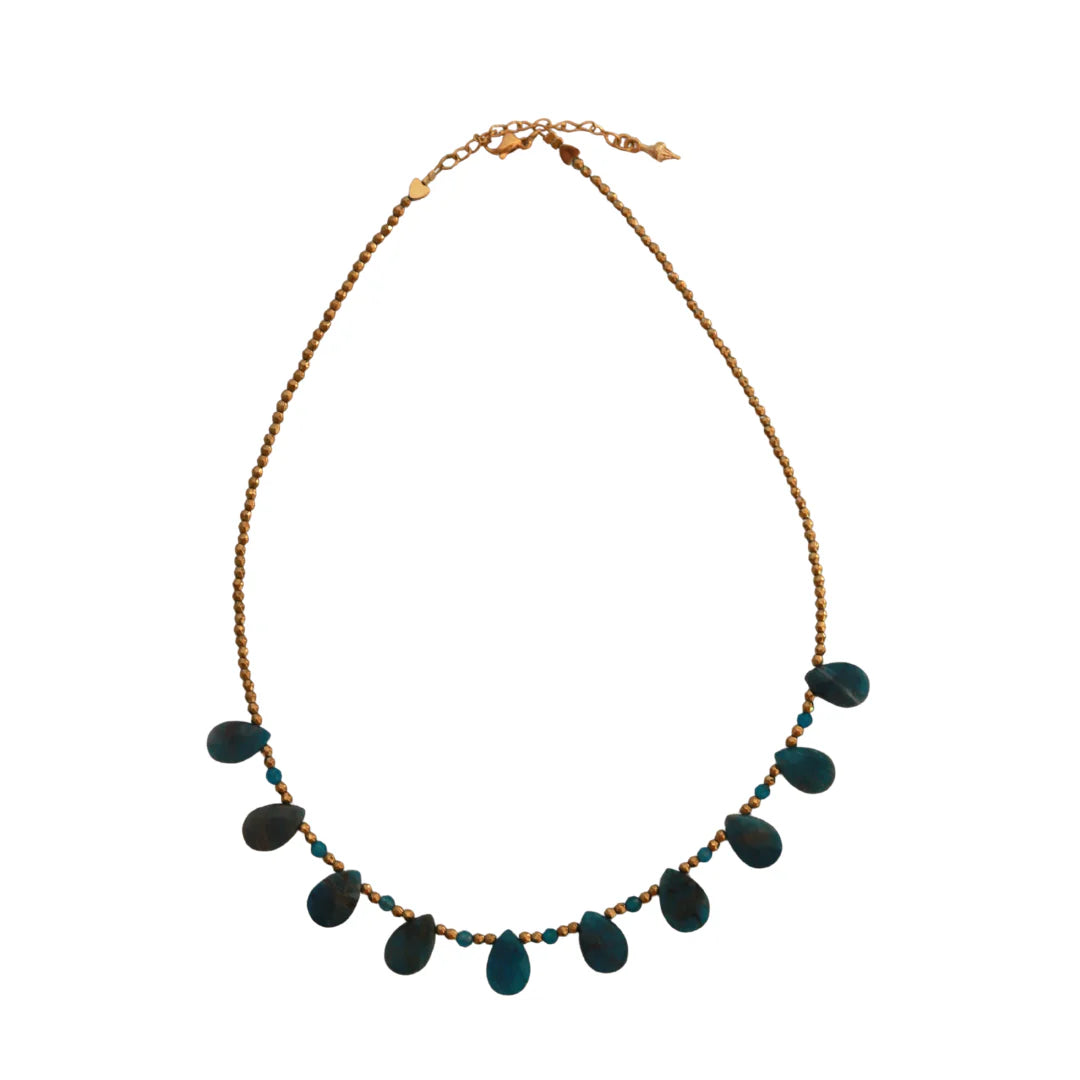 Collier aura - apatite bleue