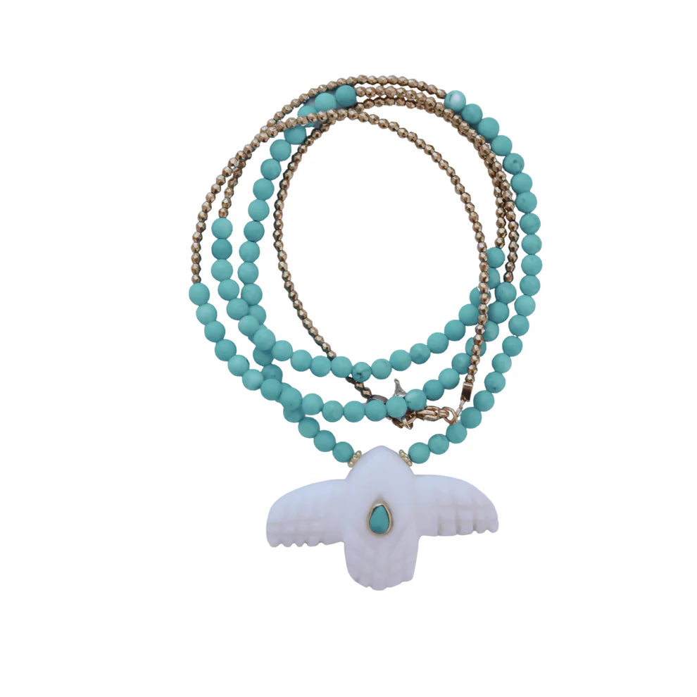 Collier eagle nacre