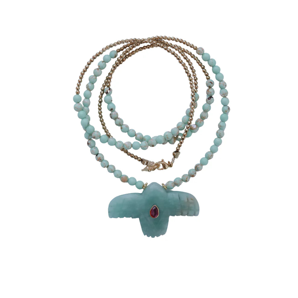 Collier eagle amazonite