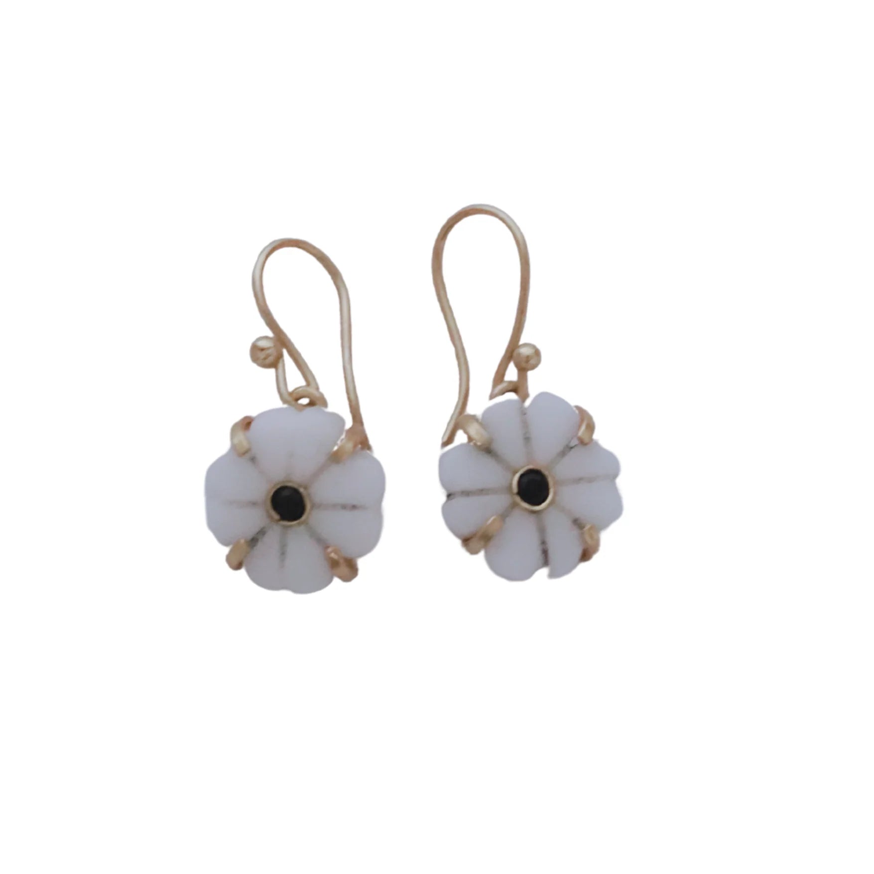 Boucles d'oreilles flower - nacre