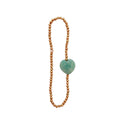 Bracelet coeur de pierre - amazonite