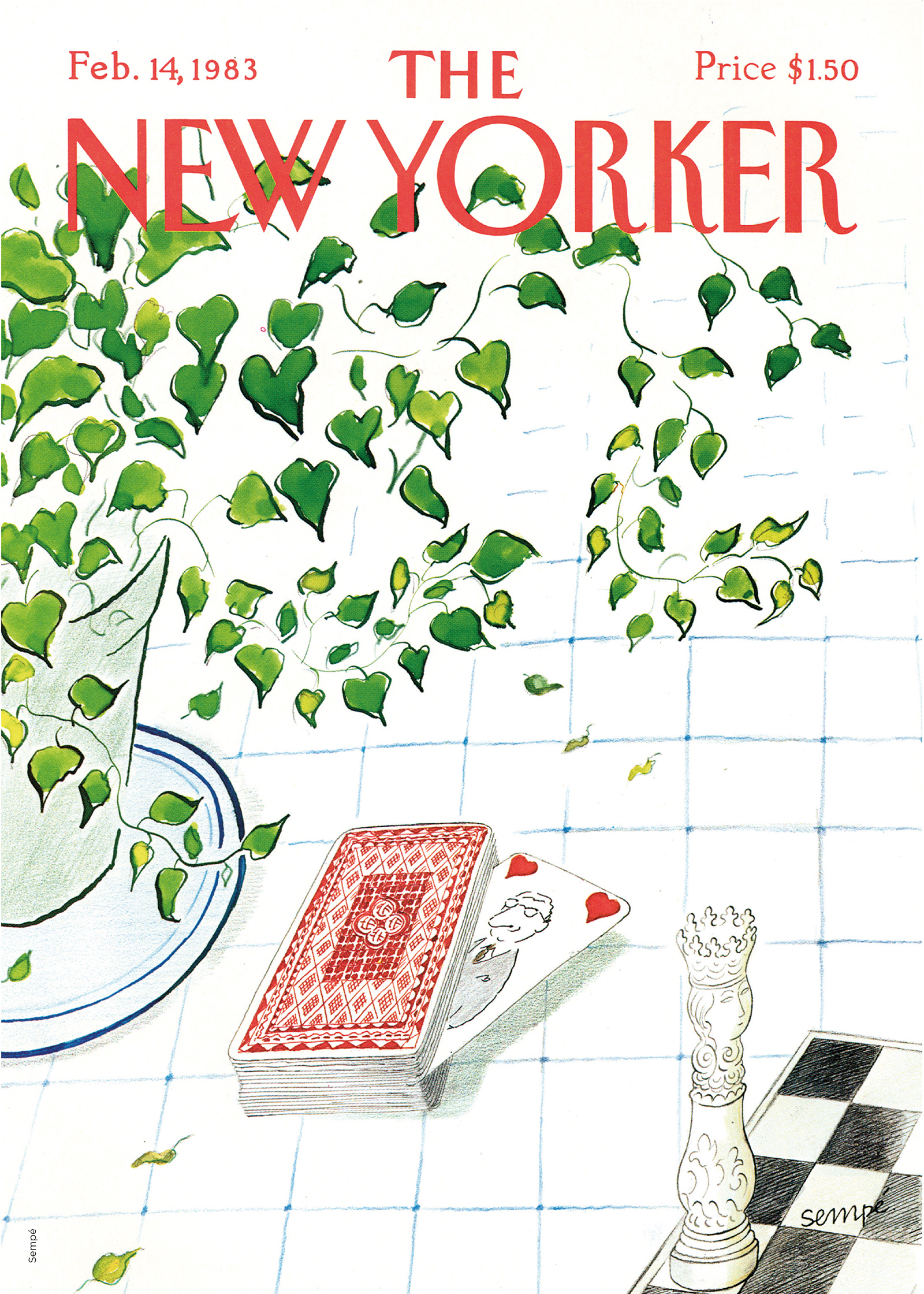 The newyorker - sempe roi de coeur 30x40